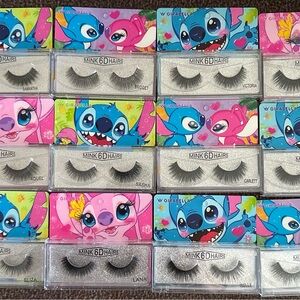 12 pack eye lashes - Assorted Cartoon Packaging